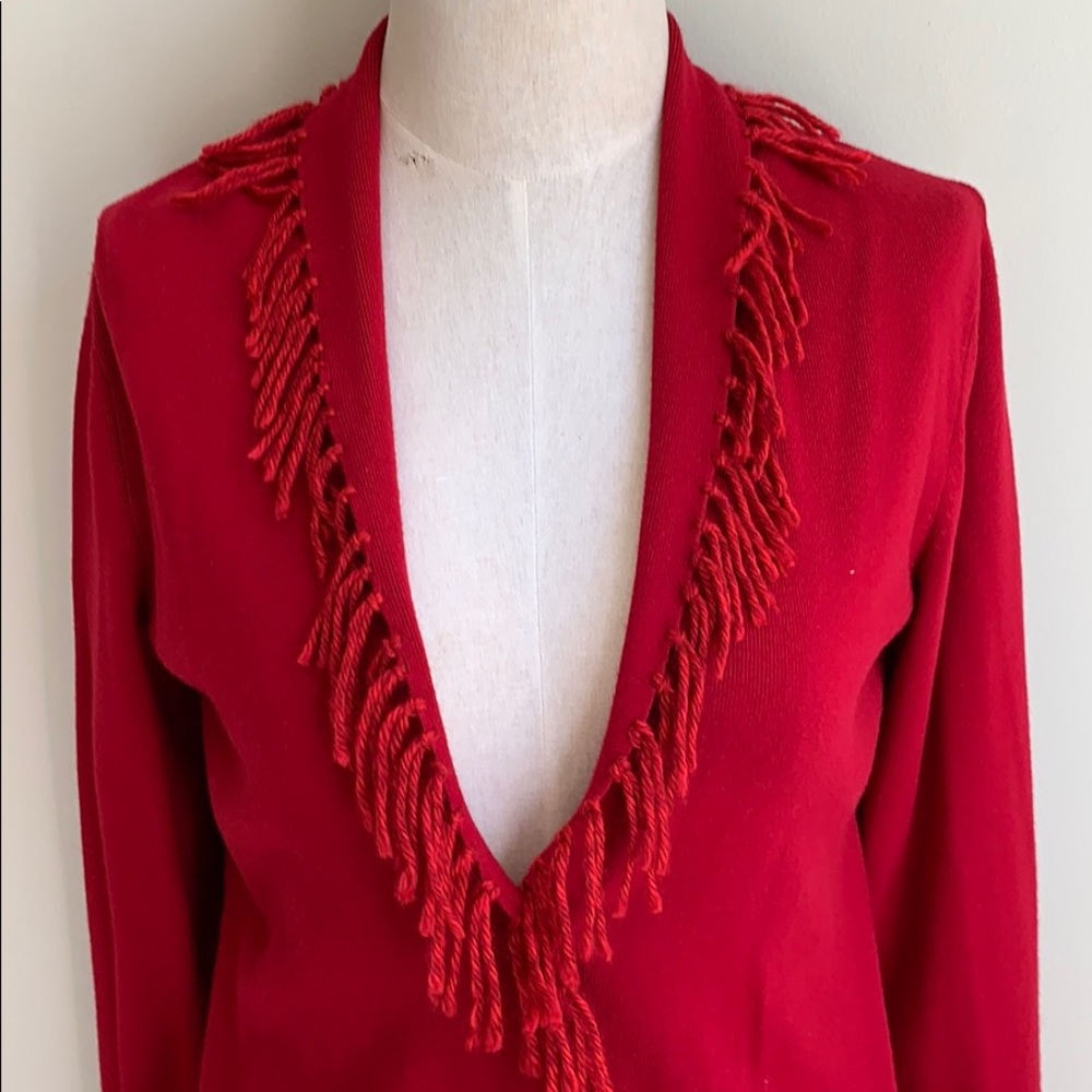Red sweater size 4 - Picture 6 of 9